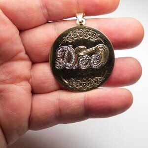 14k Gold Name Plate DEE Hand Made